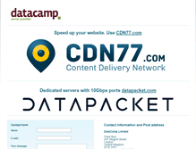 Tablet Screenshot of datacamp.co.uk